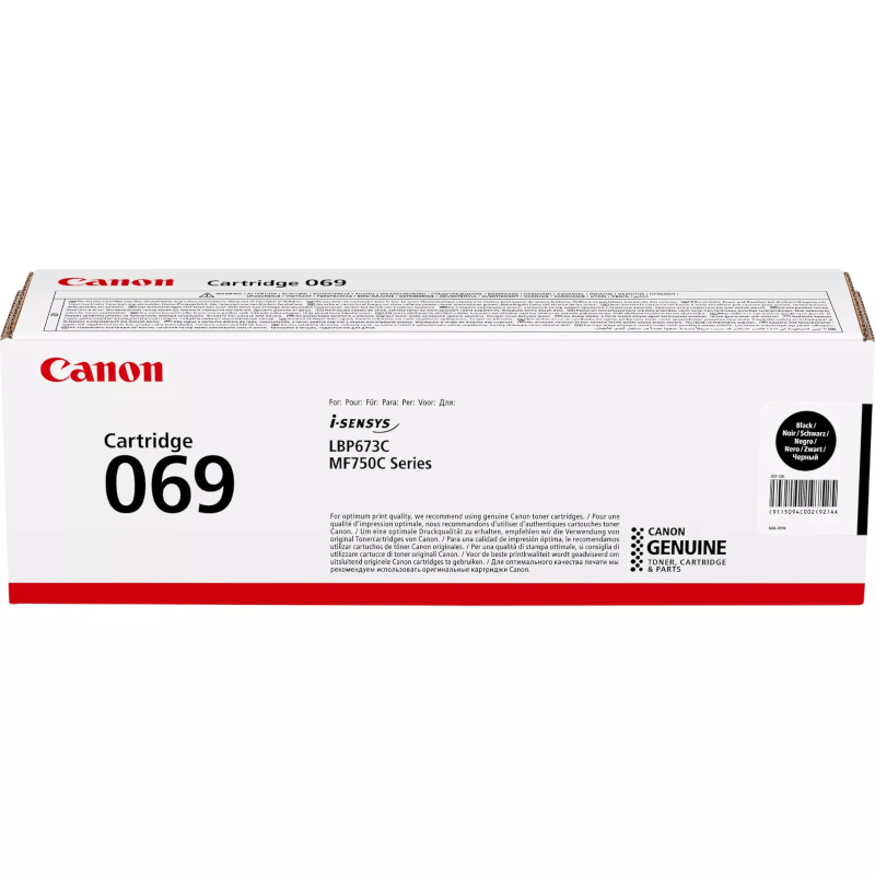 Картридж Canon 069 Black Toner Cartridge (5094C002)